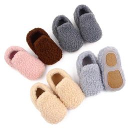 Athletic Outdoor Baby Autumn and Winter Prewalking Shoes Non-slip Sole Soft Cotton TPR Sole Anti-slip High Quality Hot Selling 2023 New FashionL2401