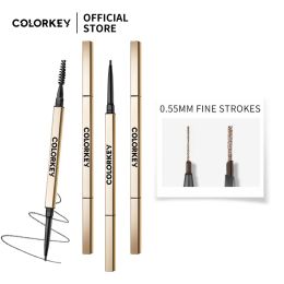 Lipstick Colorkey Eyebrow Pencil Dual Ended Waterproof Smooth Eyebrow Tattoo Enhancer Brown Gray Eye Makeup Natural Eyebrow Cosmetics