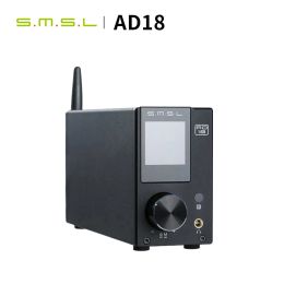 Speakers SMSL AD18 HIFI Audio Amplifier Stereo Bluetooth Apt X USB DAC Amp Player DSP Full Digital Power amplificador 2.1 for Speaker