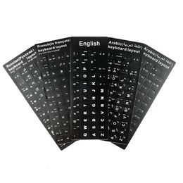 Communications Computer Letters Keyboard Sticker with Many Languages for Laptop Desktop, to 1 Key Cap Cover, Anti-scratch, Waterproof