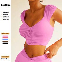 Bras Cloud Hide SEXY Sports Bra for Girls High Impact Women Push up Yoga Crop Top Gym Workout Running Shirt Plus Size Fitness Vest