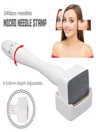 DRS140 micro needle derma stamp pen derma roller microneedle roller Adjust 02 025 03 05 075 10 15 20 25 30mm needle derm6185580