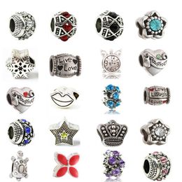 Loose Charm Bead Fit For European Style DIY Bracelet Necklace Bangle Fashion Jewelry Findings and Components261P