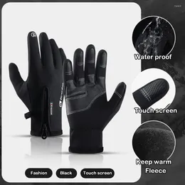 Cycling Gloves Winter Warm WaterProof Outdoor Bicycle Riding Touchscreen Men Women MTB Non-Slip All Fingers Bike