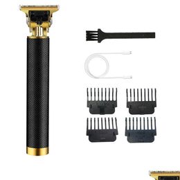 Hair Trimmer 2021 Electric T9 Hair Clipper Trimmer For Men Rechargeable Shaver Beard Barber Cutting Hine Drop Delivery Hair Products H Dhorn