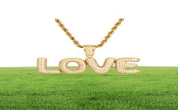 New Men039s Custom Name Small Bubble Letters Necklaces Pendant Ice Out Cubic Zircon Hip Hop Jewelry Rope Chain Two Color5936845