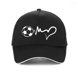 Ball Caps Brand Soccer Baseball Homme Cotton Fashion Sports Heartbeat Hip Hop Cap Unisex Adjustable Snapback Hat