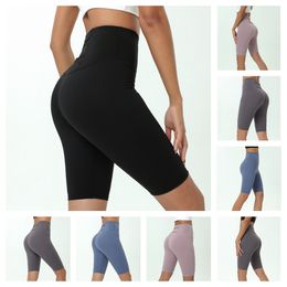 aloyoga mujeres active short sexy yoga pant yoga pants for women high waist workout clothes black pink solid Colour running gym wear Elastic Fitness Lady outdoor sport