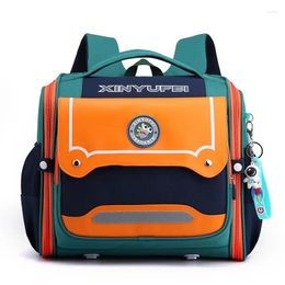 Backpack Fashion Horizontal Schoolbag Girls Lightweight Spine Protection Kids Large Capacity Backpacks Student Rucksack Book Bag