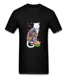 Funny Summer Cool Tshirt The Godfather of Cats Mob Cat Yakuza Kitten Black Tshirt Men Short Sleeve Tshirt Inspired Design Shirt X3623870