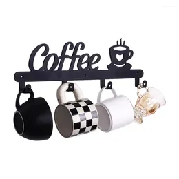 Kitchen Storage Supplies Home Decor Coffee Bar Cafe Decoration Mug Hangers Wall Rack Cup Organizer Holder