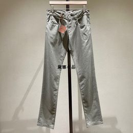 Pantaloni da uomo primavera ed estate loro Pantaloni casual da lavoro in cotone elasticizzato tinta unita piana