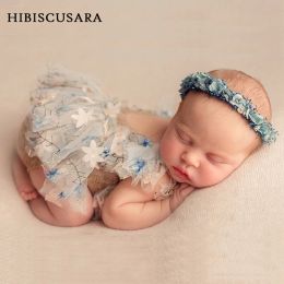 Sets Newborn Girl Photo Dresses Romper Lace Princess Dress Hat Sets Baby Infant Souvenir PIcture Clothing 03 Months Photo Cotumes