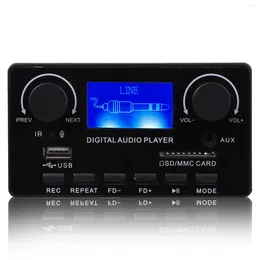 Bluetooth 5.0 MP3 Decoder Board Wireless Player Audio FM Radio Module With LCD Display Call Recording TF USB AUX