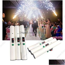 Outros suprimentos de festa de evento Reutilizável Hand Held Fountain Fireworks Pirotécnico Seguro Frio Pyro Stage Firing System Shooter Casamento Bi Dh80L