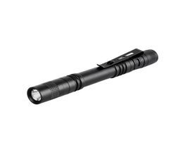 whole XPE Led Flashlights Outdoor Pocket Portable Torch Lamp 1 Mode 300LM Pen Light Waterproof Penlight with Pen Clip6147463