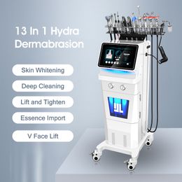 High-end 13 in 1 Hydra Dermabrasion Machine Skin Beauty Rejuvenation Deep Cleaning Blackhead Acne Remove Facial Lifting Aqua Peel Hydrating