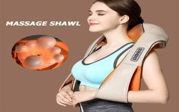 Electrical Shiatsu Back Neck Shoulder Body Infrared Heated Massager In Car At Home214p9403467