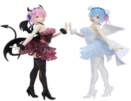 16cm Re ZERO Starting Life in Another World Anime Figure Angels Rem Demons Action RemRam Figurine Model Doll Toys 2205202406247