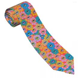 Bow Ties Cartoon Eye Flowers Tie Spiritual Paintings Elegant Neck For Men Wedding High Quality Collar Design Necktie Accessories