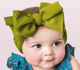 Baby girls big bow Cross Headbands kids Hair bows Elastic headwear Headdress hair band Headwrap Turban Knot Hair Accessories3645799