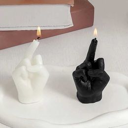 3PCS Candles 1Pcs New Middle Finger Shaped Model Scented Candles Funny Quirky Small Gifts Home Room Decor Ornaments Birthday Gifts Candle
