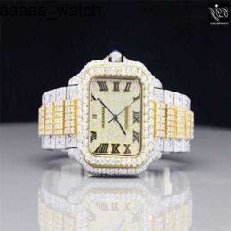 Manufacturer Carters Diamonds Watch Direct High Quality Moissanite Stainls Steel Bling Ice Out Luxury Hip Hop Two