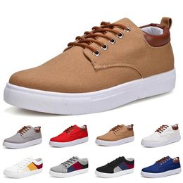 men casual shoes breathable comfortable trainers popular wolf grey pink teal triple black white business cotton soft blue mens trains shoes GAI-18