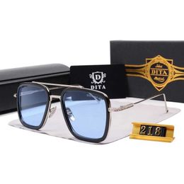DITA MACH-SEVEN Men Women Designer Sunglasses Metal Gold Plated Frame Business Sports Style Sunglasses Original Box logo