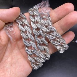 Chain de corrente de bling Colar de cadeia de colar de colar de laços cubanos Chain Chain Jóias de alta qualidade para mulheres259m