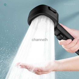 Bathroom Shower Heads High Pressure Large Flow Head With Philtre 3 Modes Water Saving Spray Nozzle Massage Rainfall Accessories YQ240228