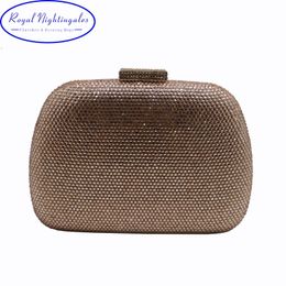 RN Wholesale Womens Crystal Box Hard Case Evening Clutch Bag and Bags for Party Prom BlackPurpleChampagne 240223