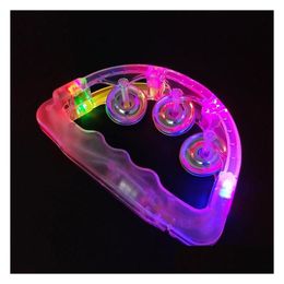 Novelty Lighting 2022 New Led Flashing Tambourine Rattle Hand Bell Kids Light Up Luminous Toy Ktv Bar Decoration Glow Lights P Drop De Dhllk