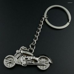 Keychains 10PCS Zinc Alloy Motorcycle Keychain Charm Car Key Ring Holder Metal Keyfobs For Bag Keyring Creative Jewelry Gift J016