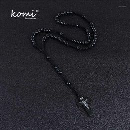 Komi Whole Catholic Orthodox 8mm Wooden Rosary Beads Brand Necklaces Religious Jesus Praying Necklaces Beads Jewelry1208a