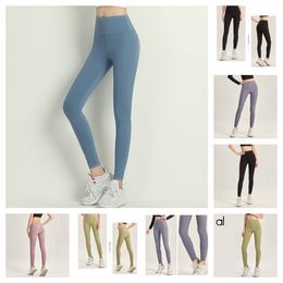 seamless leggings for woman de aloyoga designer leggings woman Gym Clothes Women Running Fitness Sports Pants High Waist Casual Workout Tights Leggins Trouses grey
