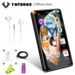 Players Yophoon 4 Inch HD Mp3 Mp4 Player Full Touchscreen Bluetooth 5.0 Walkman 16GB Builtin Speaker Music Player FM Radio Record Ebook