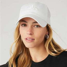 Haftowany czapka baseballowa Al Yoga Mężczyźni i kobiety Ochrona przed Outdorem Słońce Visor Casual Beach Trend Hap sportowy