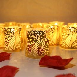 Candles Flameless Tea Light Candles Battery Operated Votive LED Tealights with Paper Lampshade for Wedding Valentine Halloween Christmas