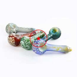 Latest Cool Colorful Multiple Styles Art Thick Glass Hand Pipes Handmade Portable Filter Herb Tobacco Spoon Bowl Smoking Bong Cigarette Holder Tube DHL