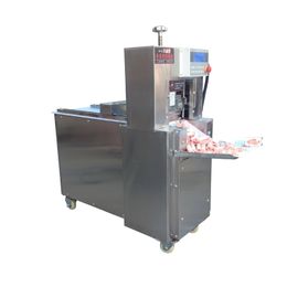 CNC Electric Commercial meat Cutting Machine mutton beef roll cutter machine Cheese Mutton Beef Ham Frozen Meat Slicing Machine