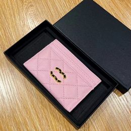 Chain Bag Designer Credit ID Card Holder Prades Bag Leather Wallet Money Bags Plaid Cardholder Case For Men Women Fashion Mini Cards Bag 8521