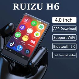 Players RUIZU H6 Android WiFi MP4 Player Bluetooth 5.0 Touch Screen 4inch 8GB/16GB Music Video Player With Speaker FM Recording Ebook