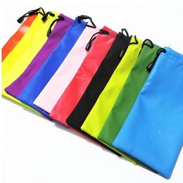 189cm sunglasses pouch eyeglasses bag glasses case solid colors mixed drawstring eyeglasses microfiber soft pouch case9446146