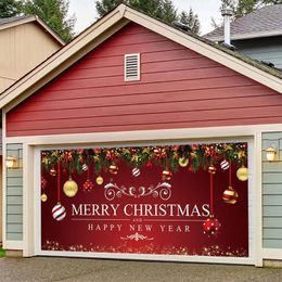 Party Decoration Christmas Garage Door Banner Merry For Living Room Club Wall Decor Banners Xmas Supplies