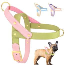 Harnesses Leather No Pull Dog Harness Small Medium Large Dog Harness Soft Padded Pet Pitbull Vest Durable Adjustable for Dogs Pug Pitbull