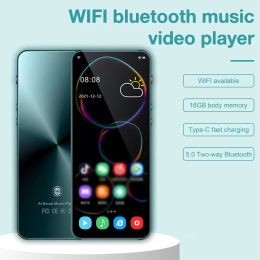 Players Portable WiFi Bluetooth MP4 MP3 Player 4.8inch Full Touch Screen HiFi Sound Mp3 Music Player FM Radio Ebook Reading Clock