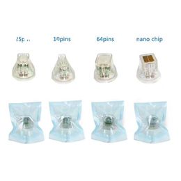 4 Tips Disposable Cartridges10 25 64 Nano Replacement Head Gold Fractional Rf Microneedle Microneedling Micro Needle Machine Accessories Par