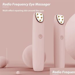 Eye Massager Rf Eye Masr Radio Frequency Skin Anti Wrinkle Dark Circle Remove Electric Heating Vibration Mas Pen 29 Drop Delivery Heal Dhke5