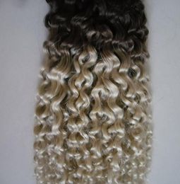 curly weave Human hair weave 100g ombre virgin hair 1b613 two tone ombre Human Hair extensions double weft4486286